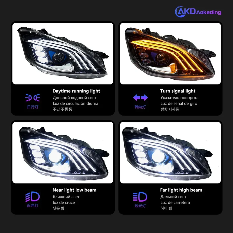 Phares LED Mercedes Classe S W221 2006-2013