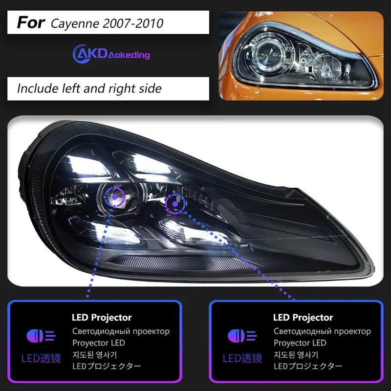 Phares LED Porsche Cayenne 957 2007-2010