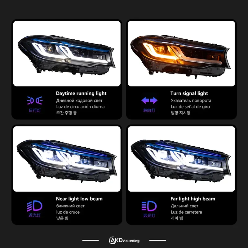 Phares LED BMW Série 5 G30 525i 530i 2018-2020