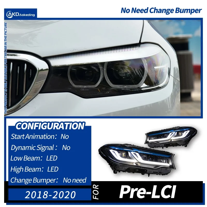 Phares LED BMW Série 5 G30 525i 530i 2018-2020