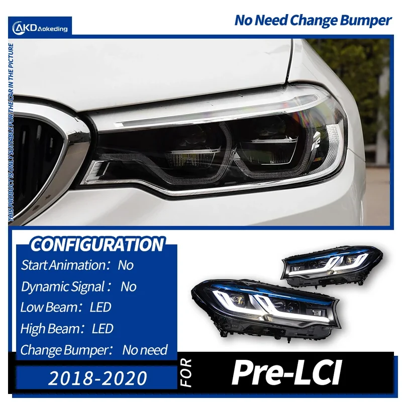 Phares LED BMW Série 5 G30 525i 530i 2018-2020
