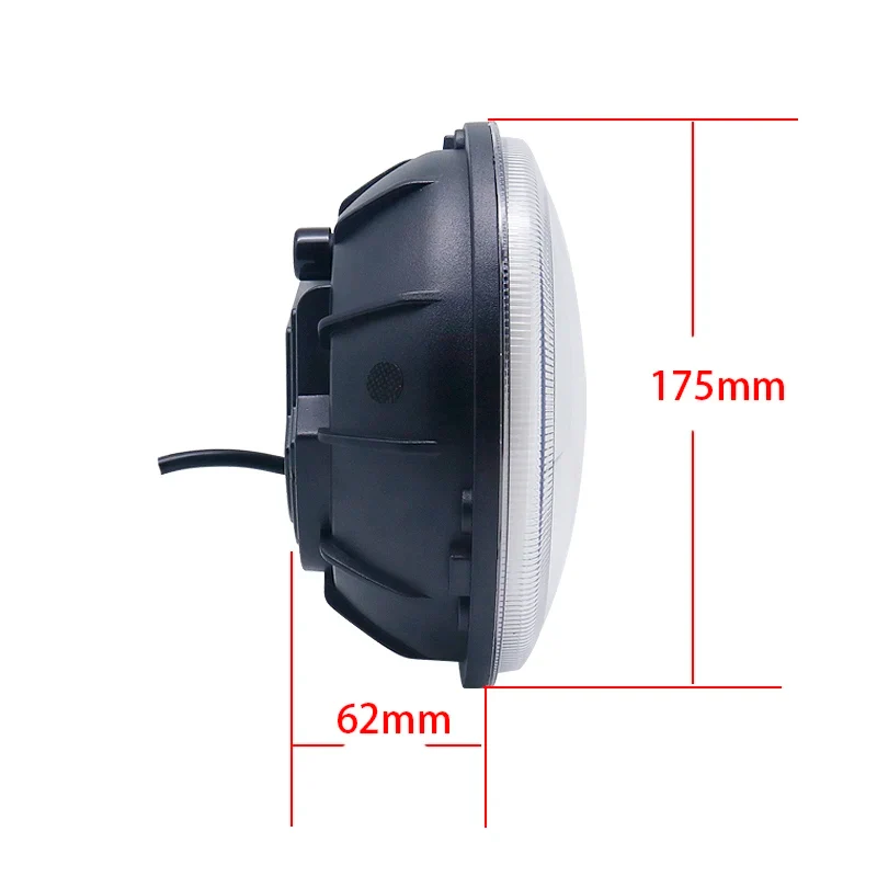 Phares LED Ronds 7 Pouces Jeep Wrangler