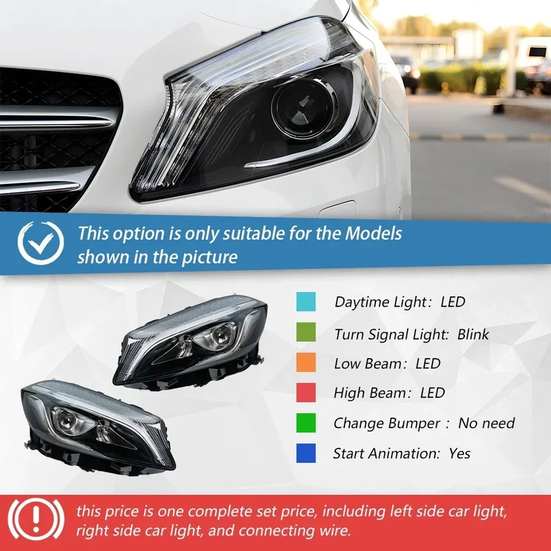 Phares LED Mercedes Classe A W176 2013-2018