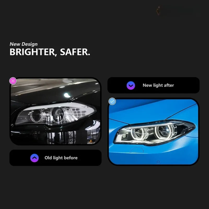 Phares LED BMW Série 5 F10 F18 2010-2017 xénon ou halogène