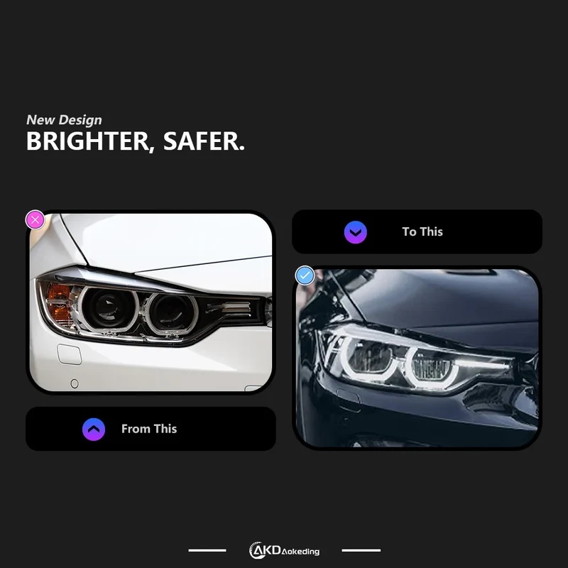 Phares LED BMW Série 3 F30 2012-2019