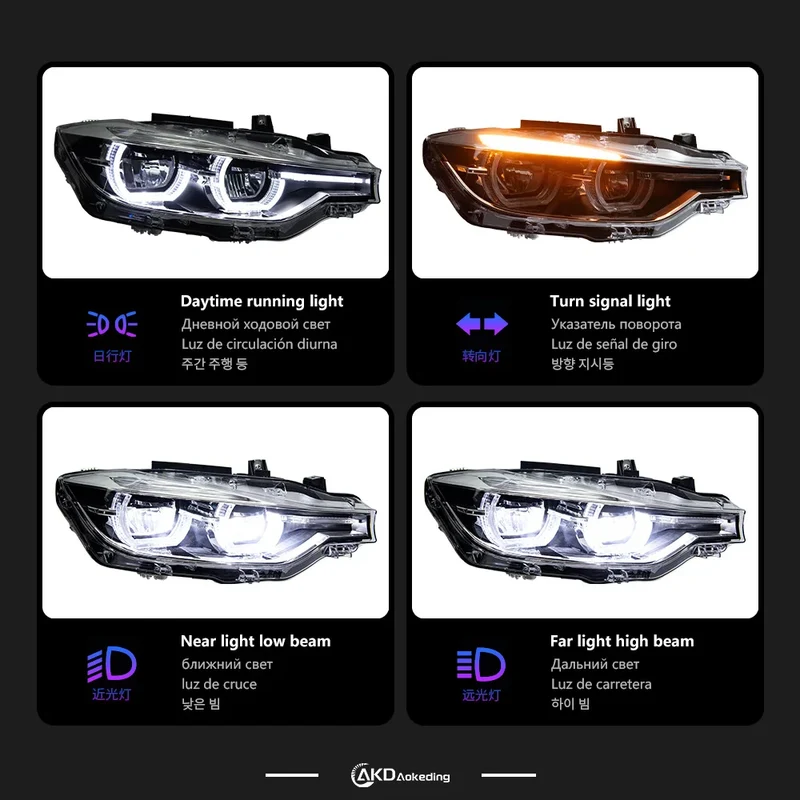 Phares LED BMW Série 3 F30 2012-2019