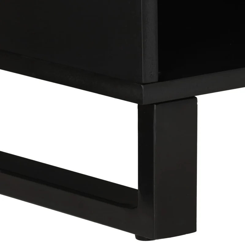 Meuble TV multimédia étagère télévision buffet téléviseur salle à manger salon chambre 80 x 33 x 46 cm bois de manguier et d'ingénierie brun 02_0026244