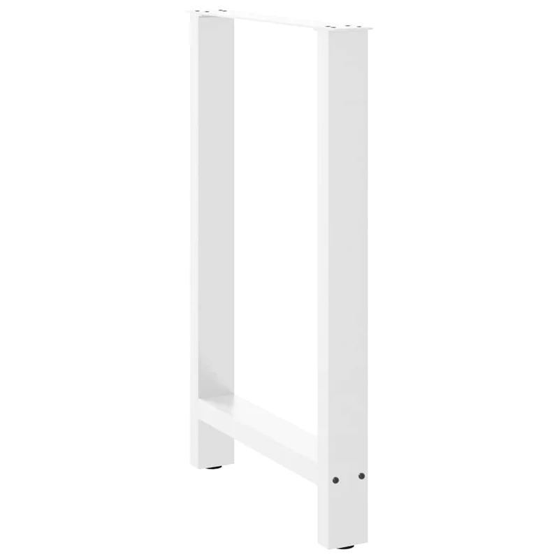 Lot de 2 pieds de table de bar modernes réglables 60 x 90 cm en acier blanc 02_0057573