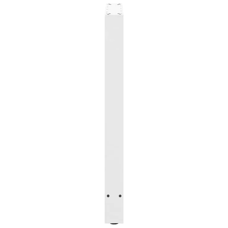 Lot de 2 pieds de table de bar modernes réglables 60 x 90 cm en acier blanc 02_0057573