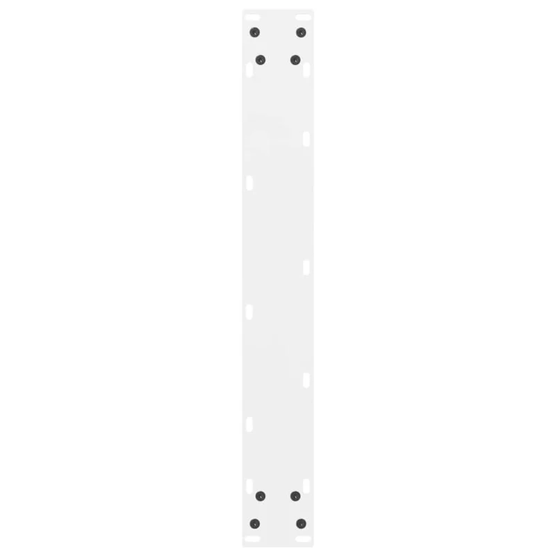 Lot de 2 pieds de table de bar modernes réglables 60 x 90 cm en acier blanc 02_0057573