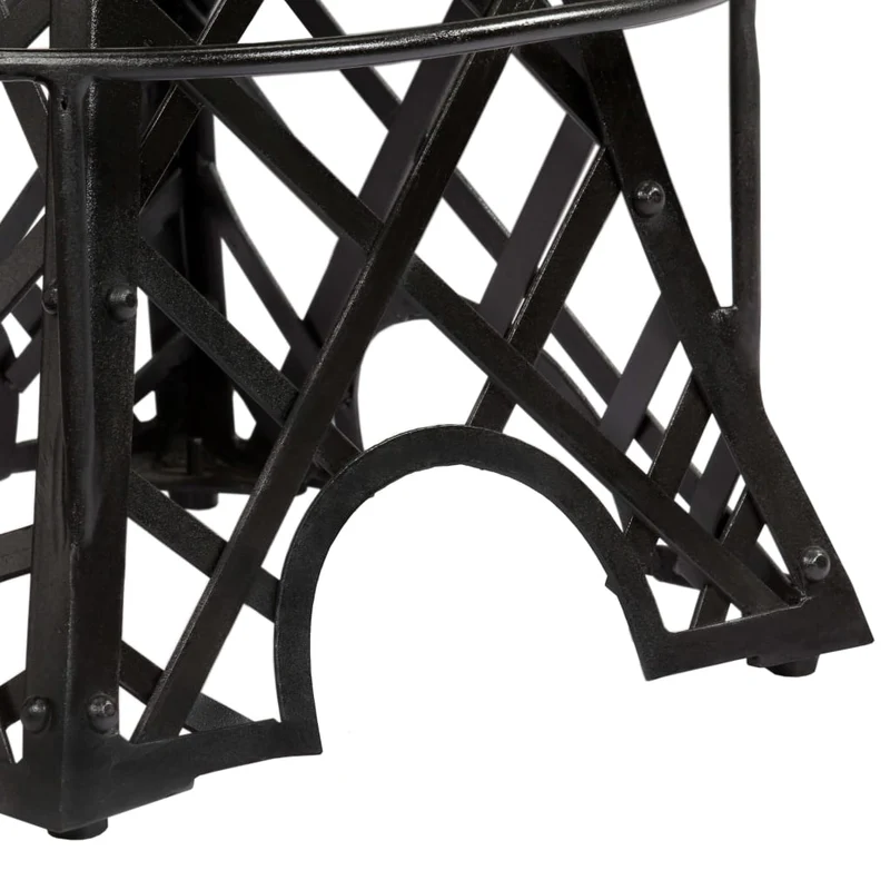 Lot de deux tabourets de bar design chaise siège cuir véritable noir 1202119