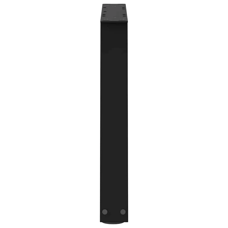 Lot de 2 pieds de table basse géométriques réglables 60 x 42-43,3 cm en acier noir 02_0056847