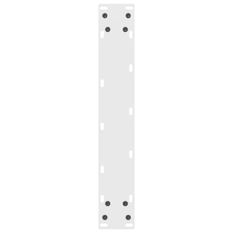 Lot de 2 pieds de table de bar réglables design moderne 40 x 90 cm en acier blanc 02_0057565