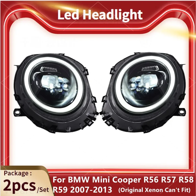 Phares LED Mini Cooper R56 R57 R58 R59 2007-2013