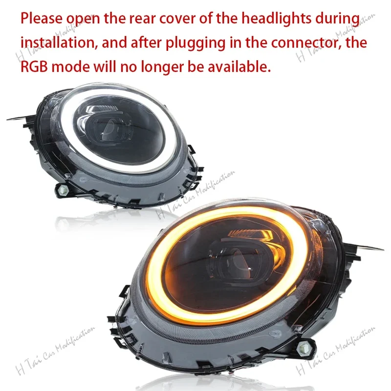 Phares LED Mini Cooper R56 R57 R58 R59 2007-2013