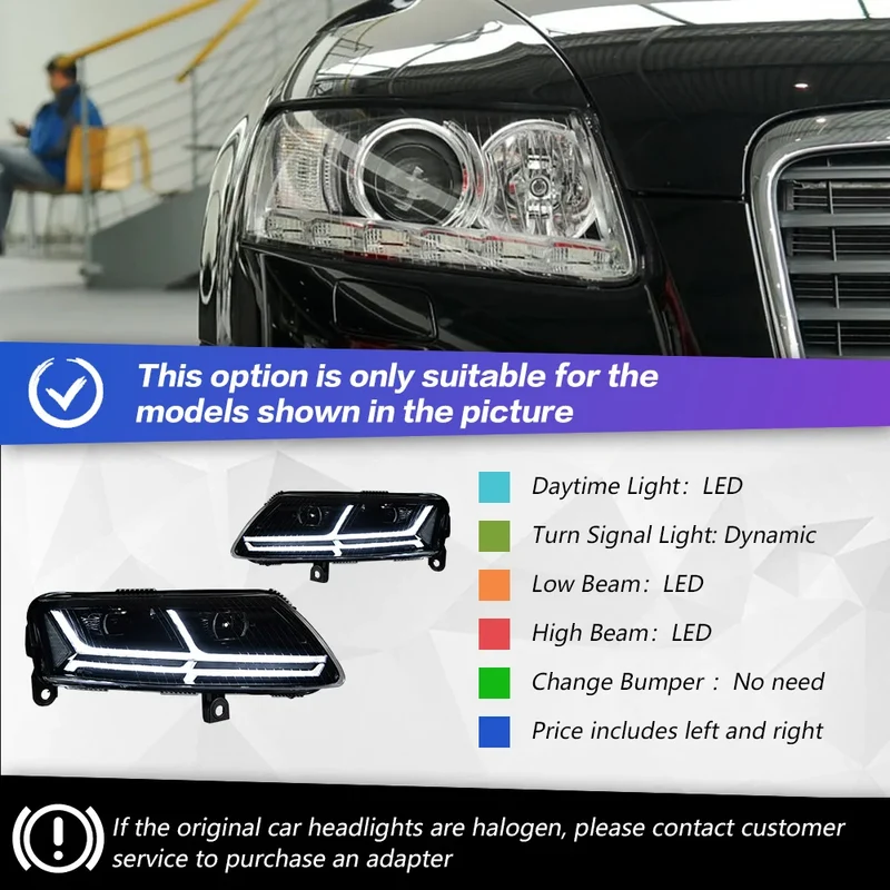 Phares LED Audi A6 C6 2005-2011