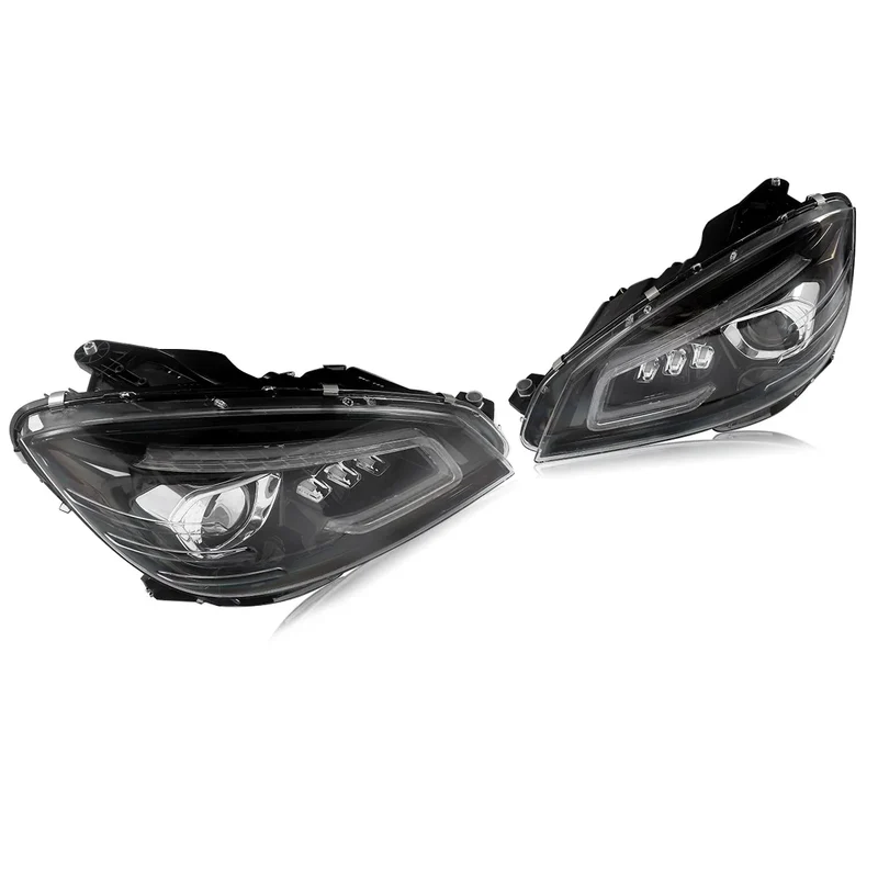 Phares LED Mercedes Classe C W204 2007-2011 style GT verre clair