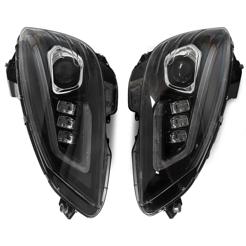 Phares LED Mercedes Classe C W204 2007-2011 style GT verre clair