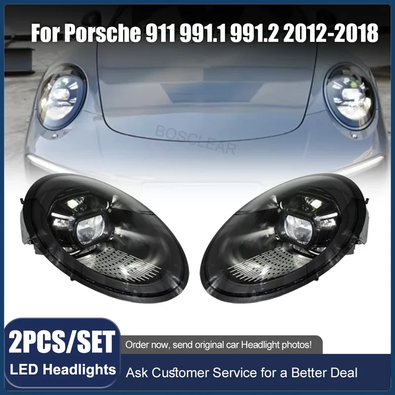 Phares LED Avant Porsche 911 991 GT3RS 2012-2018