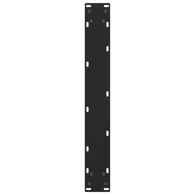 Lot de 2 pieds de table de bar réglables pour plateau de taille adaptée 60 x 111 cm en acier noir 02_0057596