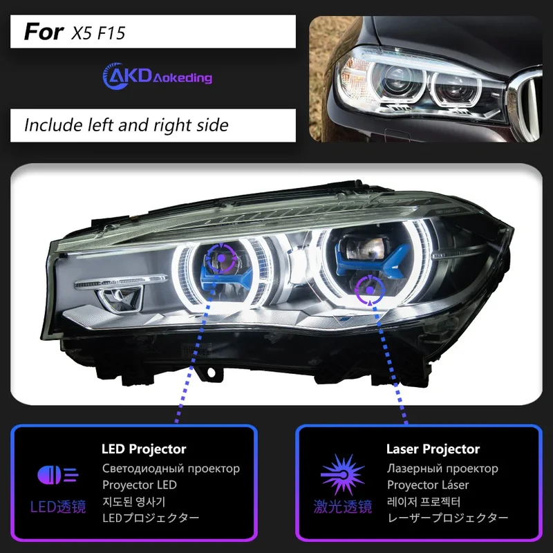 Phares LED BMW X5 F15 2014-2018
