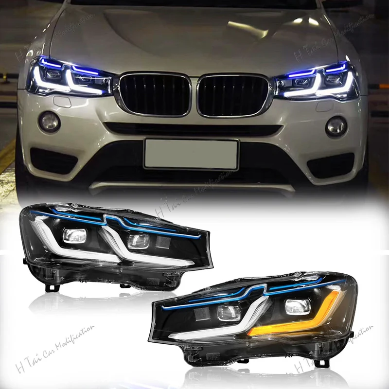 Phares LED BMW X3 F25 X4 F26 2010-2017 pour xénon d'origine