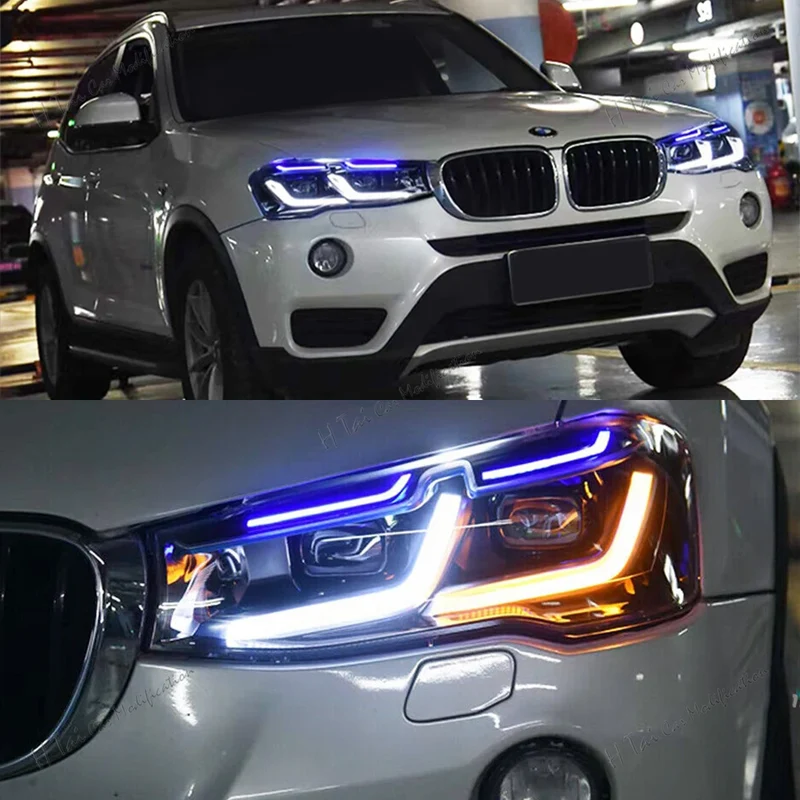 Phares LED BMW X3 F25 X4 F26 2010-2017 pour xénon d'origine