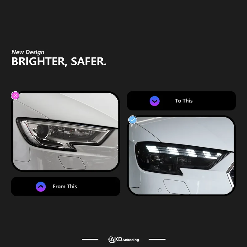 Phares LED Audi A3 8V S3 RS3 2017-2021