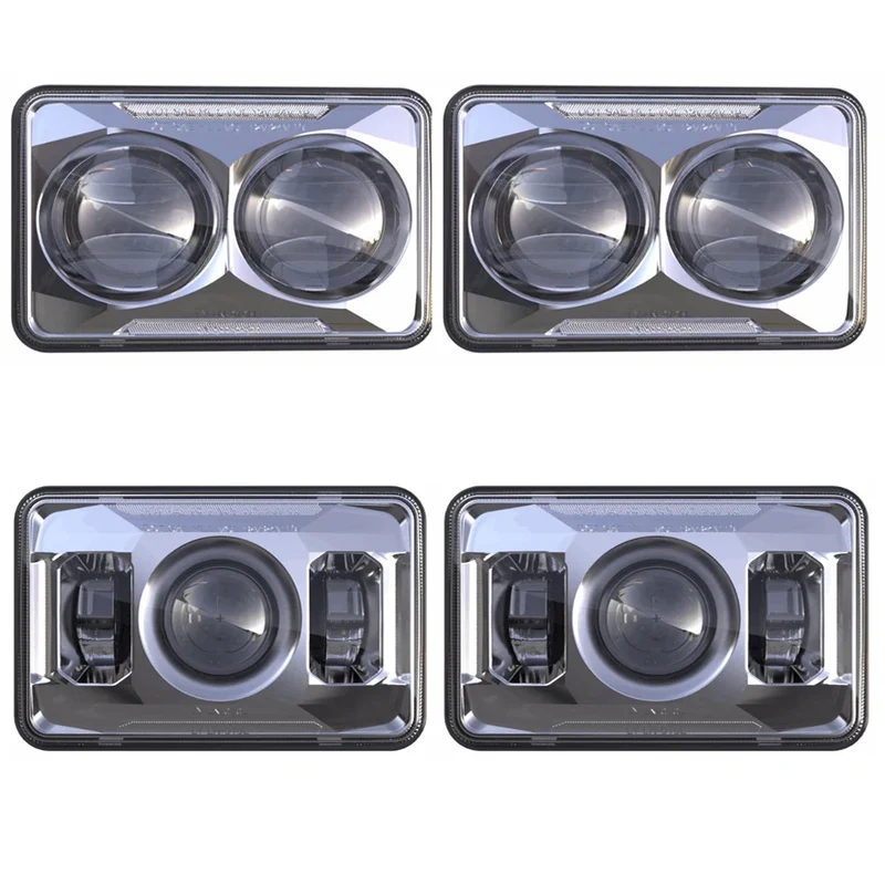 Phares LED Rectangulaires 4x6 Peterbilt Kenworth