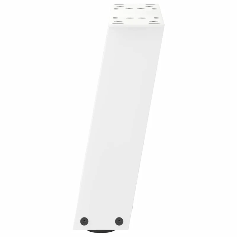 Lot de 2 pieds de table basse en U inclinés 30 x 30 cm stable moderne en acier blanc 02_0057022
