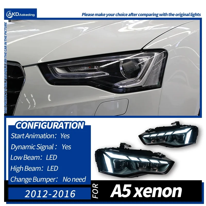 Phares LED Audi A5 B8 2013-2016