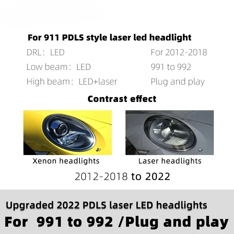 Phares LED Matriciel Porsche 911 991 Style 992