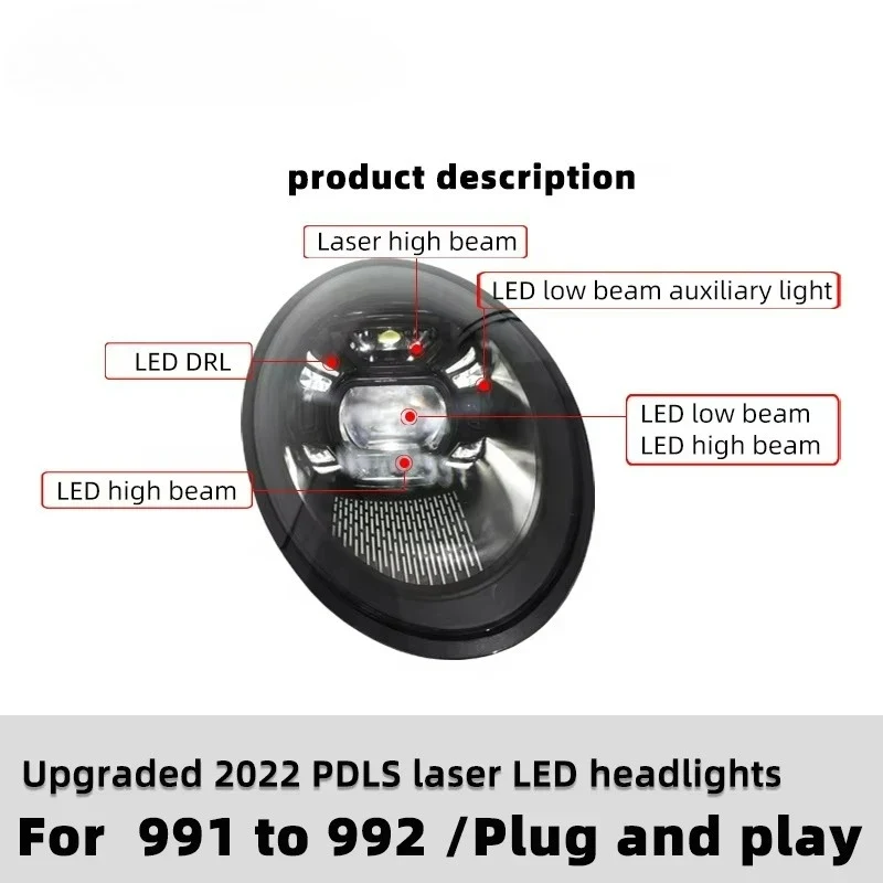 Phares LED Matriciel Porsche 911 991 Style 992