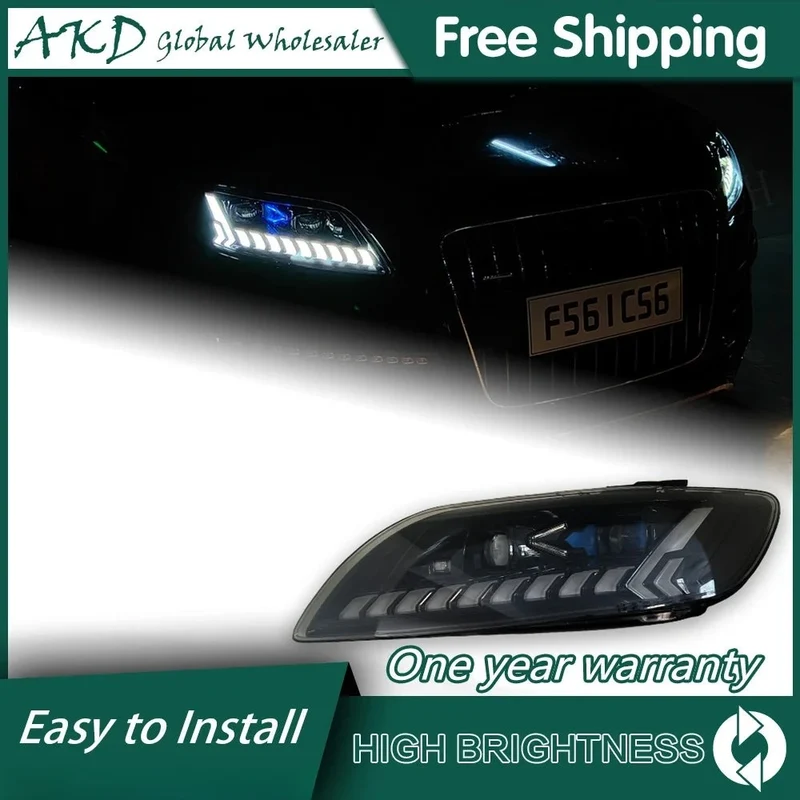 Phares LED Avant Audi Q7 2006-2015