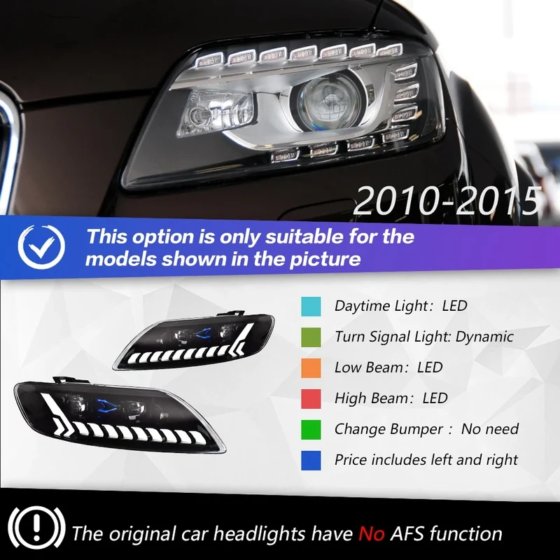 Phares LED Avant Audi Q7 2006-2015