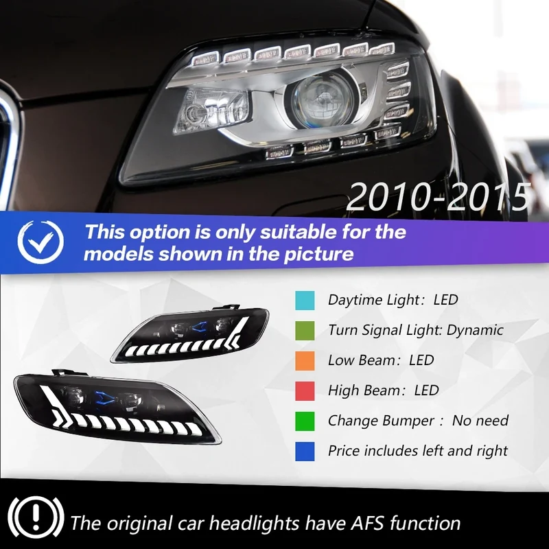 Phares LED Avant Audi Q7 2006-2015