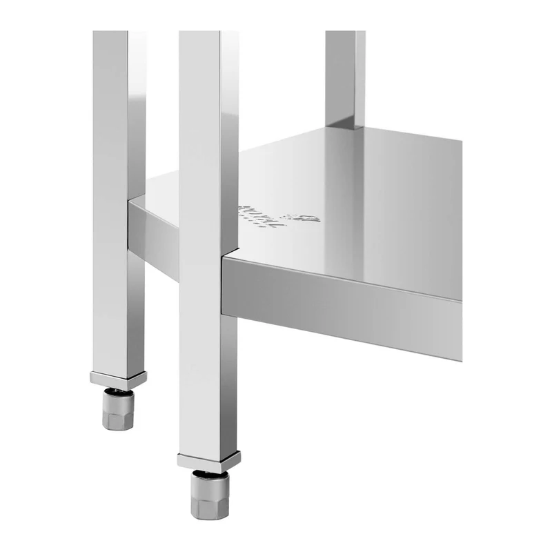Table de travail cuisine professionnelle acier inoxydable avec dosseret 200 x 60 cm 14_0003647