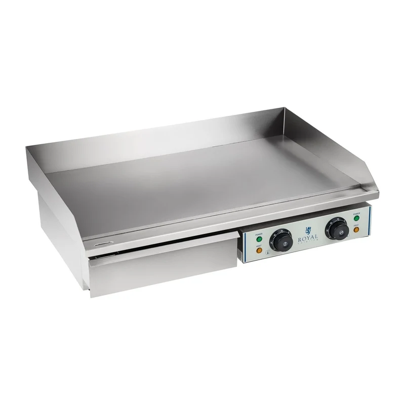 Plancha électrique lisse - 75cm - 2 x 2.2kW acier inox professionnel 3614039