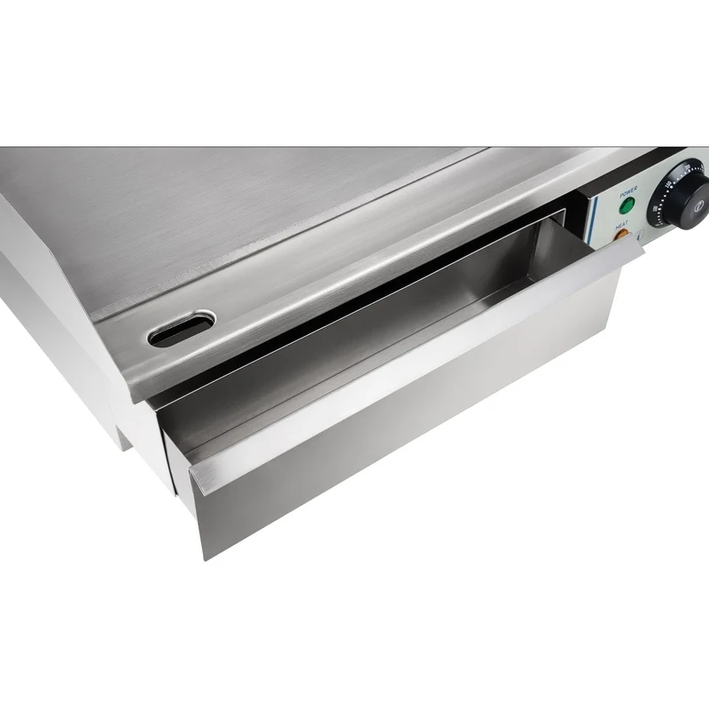 Plancha électrique lisse - 75cm - 2 x 2.2kW acier inox professionnel 3614039