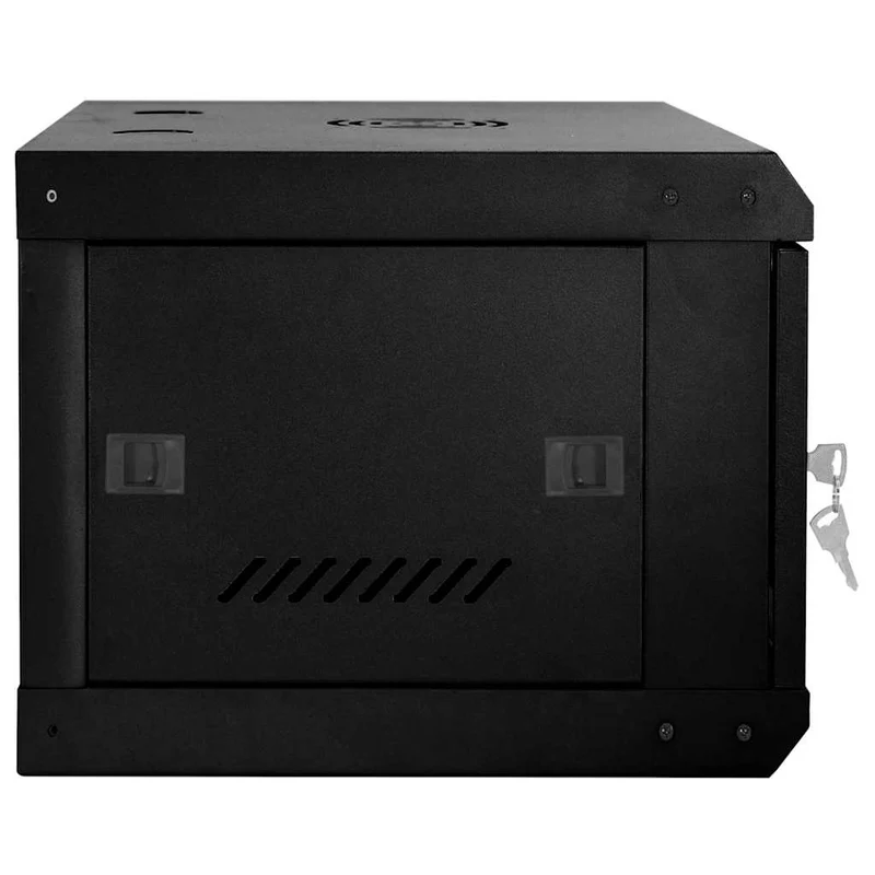 Armoire réseau murale design industriel bureau 60 x 35 x 28 cm durable en acier noir 02_0059061