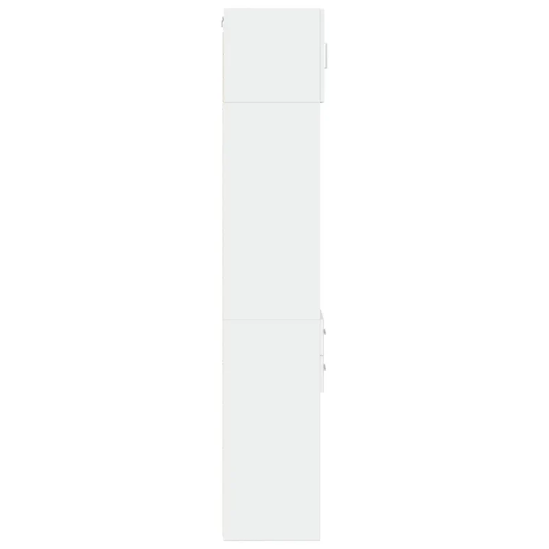 Armoire de rangement mince économique espace vertical 30 x 42,5 x 225 cm en bois d'ingénierie blanc 02_0055552