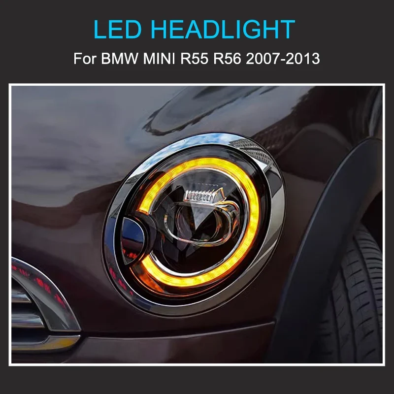 Phares LED Mini Cooper R56 R57 R58 R59 2007-2013 défilants