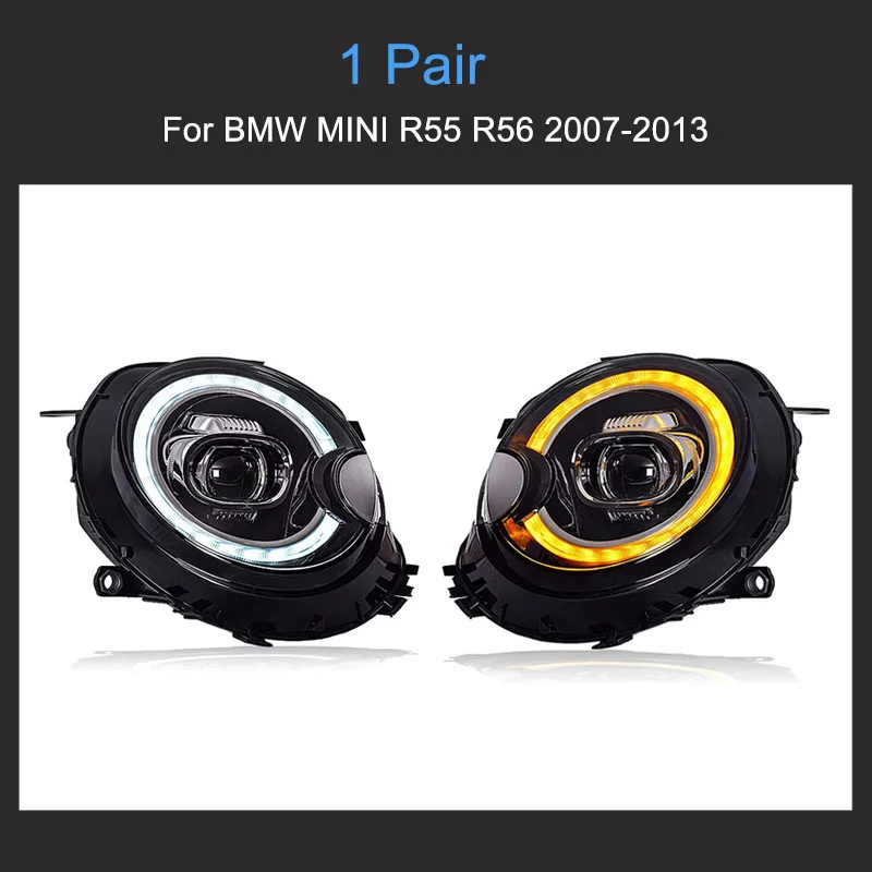Phares LED Mini Cooper R56 R57 R58 R59 2007-2013 défilants