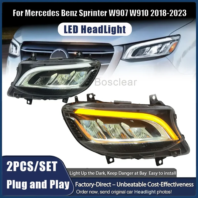 Phares LED Mercedes Sprinter W907 W910 2019-2023
