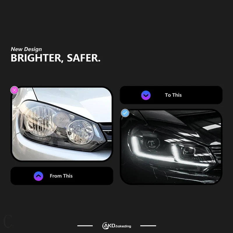 Phares LED Volkswagen Golf 6 2009-2012