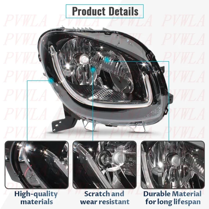 Phares LED Smart Fortwo 453 2014-2019
