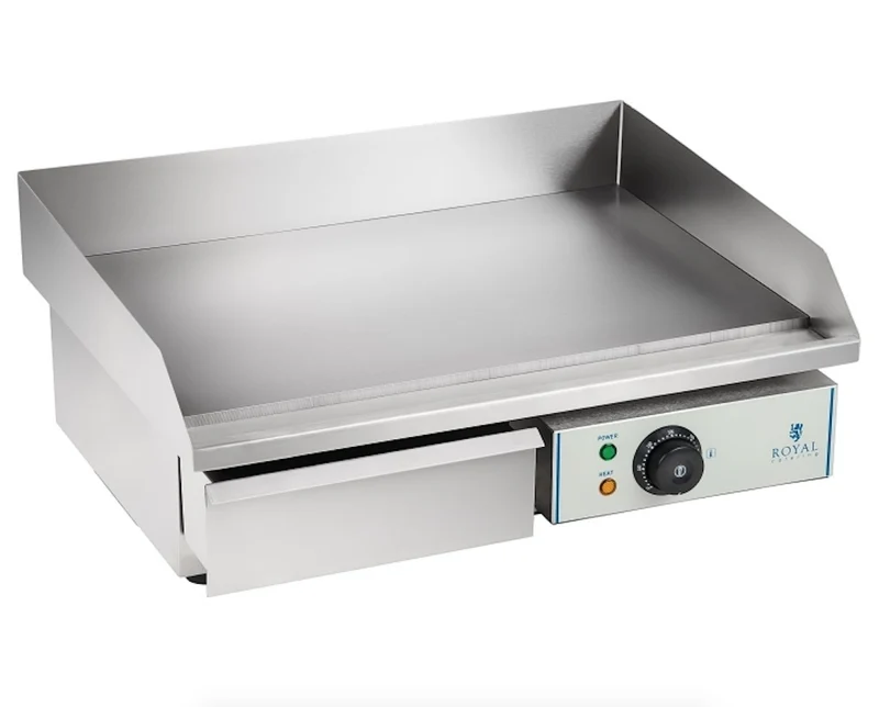 Plancha grill électrique lisse 55cm 1 x 3.0 Kw acier inox professionnel jardin barbecue 3614033