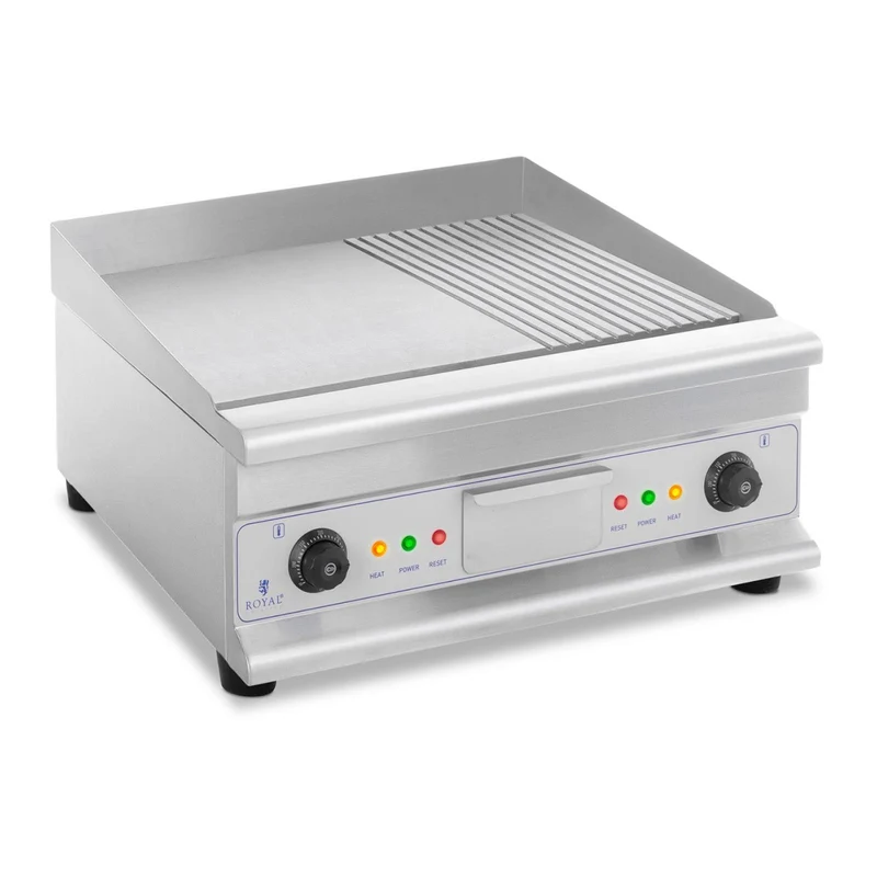 Plancha grill électrique nervurée double 60 cm 6 400 watts 14_0002861