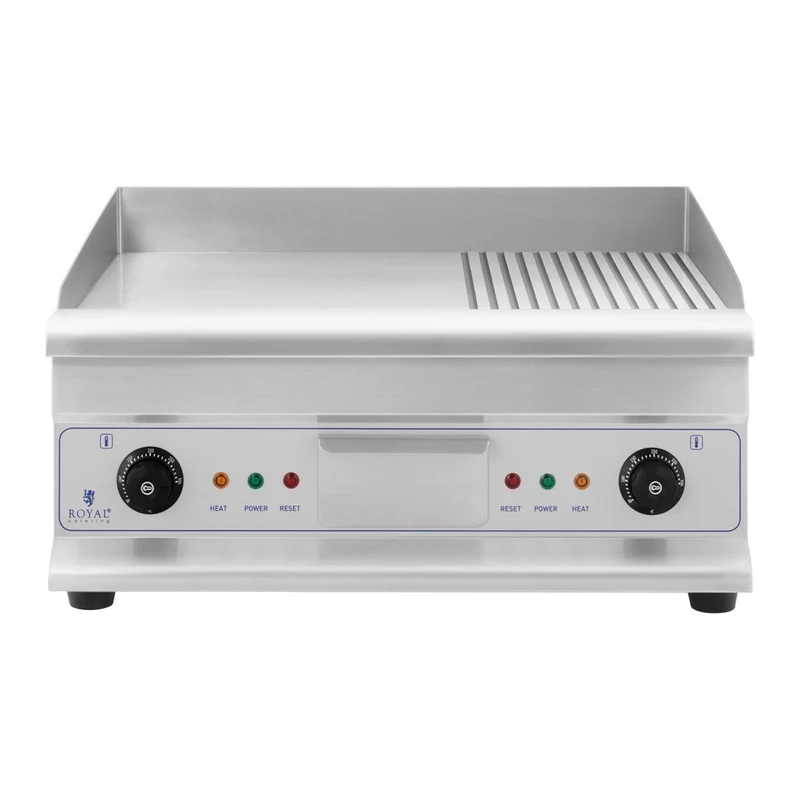 Plancha grill électrique nervurée double 60 cm 6 400 watts 14_0002861