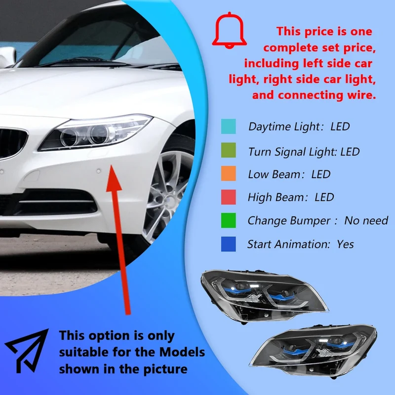 Phares LED BMW Z4 2009-2015